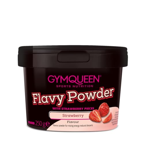 GymQueen Flavy Powder 250g, Geschmackspulver Chunky Strawberry, kalorienarm, Flavour Powder zum Süßen, Backen und Verfeinern von Lebensmitteln, reich an Ballaststoffen GymQueen Flavy Powder 250g, Geschmackspulver Chunky Strawberry, kalorienarm, Flavour Powder zum Süßen, Backen und Verfeinern von Lebensmitteln, reich an Ballaststoffen von GymQueen