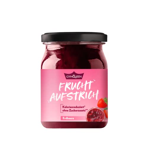 GymQueen Fruchtaufstrich Erdbeere 235g, kohlenhydrat- und kalorienreduzierte Frucht-Marmelade, natürlich fruchtiger Aufstrich mit Top Nährwerten, zuckerarm und satte 49% Fruchtanteil GymQueen Fruchtaufstrich Erdbeere 235g, kohlenhydrat- und kalorienreduzierte Frucht-Marmelade, natürlich fruchtiger Aufstrich mit Top Nährwerten, zuckerarm und satte 49% Fruchtanteil von GymQueen
