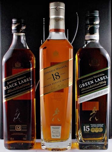 3 Flaschen Johnnie Walker 12, 15, 18 Jahre Scotch Whisky im Geschenkkarton 3 Flaschen Johnnie Walker 12, 15, 18 Jahre Scotch Whisky im Geschenkkarton von H-BO