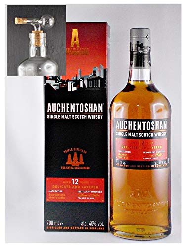 Auchentoshan 12 Jahre Single Malt Whisky + 1 Glaskugelportionierer von H-BO