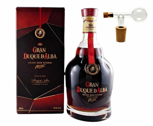 Brandy Gran Duque D Alba Solera Gran Reserva + 1 Glaskugelportionierer von H-BO