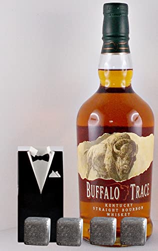 Buffalo Trace Bourbon Whiskey + 4 Whisky Kühlsteine im Smoking von H-BO