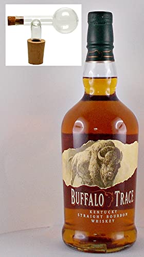 Buffalo Trace Kentucky Straight Bourbon Whiskey + Glaskugelportionierer zum feinen Dosieren von H-BO