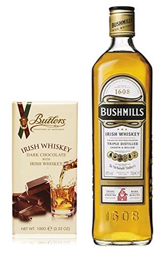 Bushmills Original irischer Whiskey + Whiskey Dark Schokolade von H-BO
