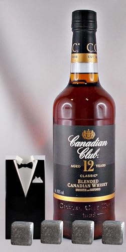 Canadian Club Whisky 12 Jahre kanadischer Whisky + 4 Whiskey Kühlsteine Canadian Club Whisky 12 Jahre kanadischer Whisky + 4 Whiskey Kühlsteine von H-BO