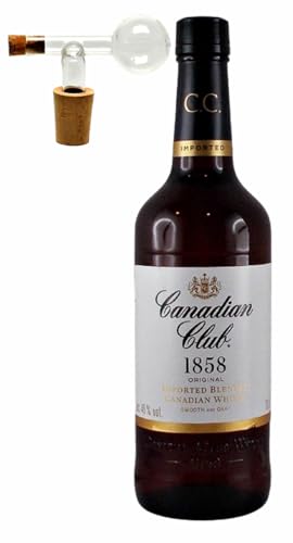 Canadian Club kanadischer Whisky + 1 Glaskugelportionierer zum feinen Dosieren von H-BO