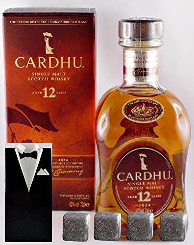 Cardhu 12 Jahre Single Malt Whisky + 4 Whisky Kühlsteine im Smoking Cardhu 12 Jahre Single Malt Whisky + 4 Whisky Kühlsteine im Smoking von H-BO