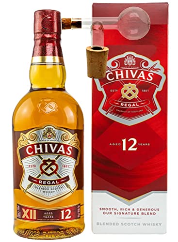 Chivas Regal 12 Jahre Scotch Whisky + Glaskugelportionierer zum feinen Dosieren von H-BO