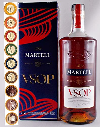 Cognac Martell VSOP + 9 Edelschokoladen in 9 Geschmacksvariationen von H-BO