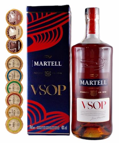 Cognac Martell VSOP + 9 Edelschokoladen in 9 Geschmacksvariationen von H-BO