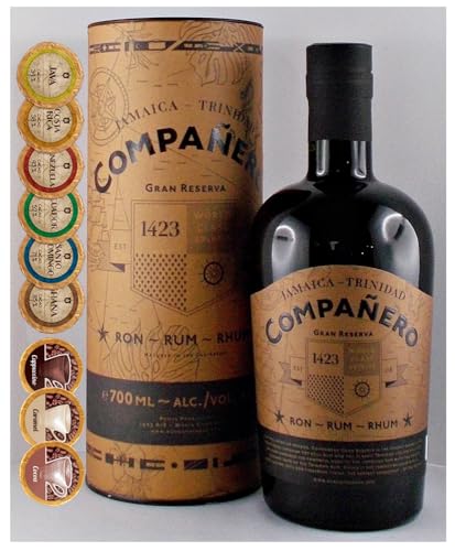 Companero Gran Reserva Rum + 9 Edelschokoladen in 9 Geschmacksvariationen von H-BO