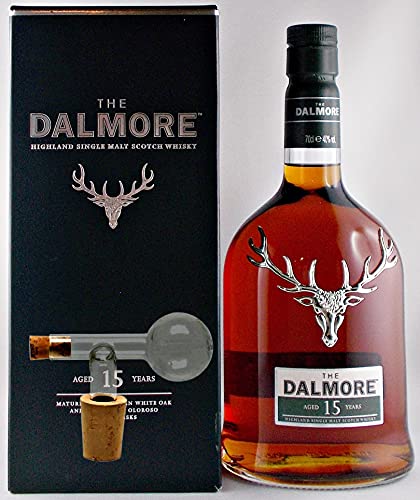 Dalmore 15 Jahre scotch Single Malt Whisky + Glaskugelportionierer zum feinen Dosieren von H-BO