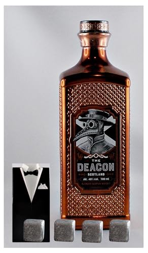 Deacon The Deacon scotch Blend Whisky + 4 Whiskey Kühlsteine im Smoking von H-BO
