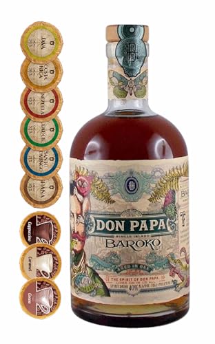 Don Papa Rum Baroko + 9 Edelschokoladen in 9 Geschmacksvariationen von H-BO