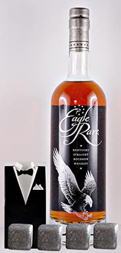 Eagle Rare 10 Jahre Kentucky Straight Bourbon Whiskey + 4 Whisky Kühlsteine im Smoking von H-BO