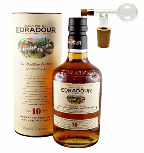 Edradour 10 Jahre Single Malt Whisky + 1 Glaskugelportionierer zum feinen Dosieren von H-BO