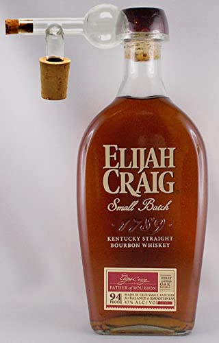 Elijah Craig Small Batch Kentucky Straight Bourbon Whiskey + Glaskugelportionierer zum feinen Dosieren von H-BO