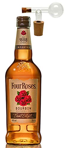 Four Roses Kentucky Straight Bourbon Whiskey + Glaskugelportionierer zum feinen Dosieren von H-BO