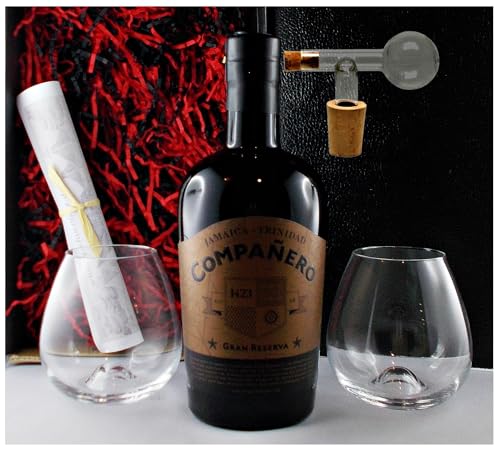 Geschenk Companero Gran Reserva Rum + 2 Gläser + 1 Glaskugelportionierer Geschenk Companero Gran Reserva Rum + 2 Gläser + 1 Glaskugelportionierer von H-BO