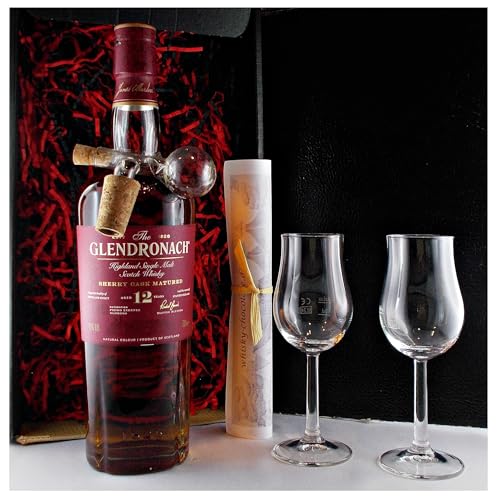 Geschenk Glendronach 12 Jahre Single Malt Whisky + Glaskugelportionierer + 2 Bugatti Gläser Geschenk Glendronach 12 Jahre Single Malt Whisky + Glaskugelportionierer + 2 Bugatti Gläser von H-BO