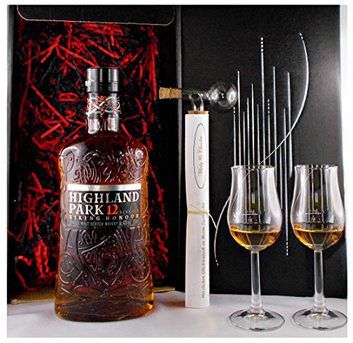 Geschenk Highland Park 12 Jahre Whisky + Glaskugelportionierer + 2 Bugatti Gläser Geschenk Highland Park 12 Jahre Whisky + Glaskugelportionierer + 2 Bugatti Gläser von flysclean