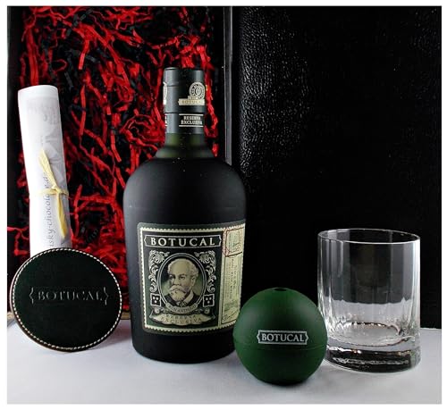 Geschenk Ron Botucal Rum + 1 Original Glas + 1 Untersetzer von H-BO