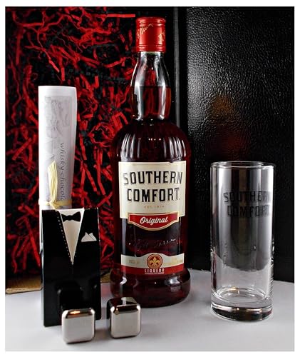 Geschenk Southern Comfort Whiskey Likör + Original Glas + 2 Kühlsteine im Smoking Geschenk Southern Comfort Whiskey Likör + Original Glas + 2 Kühlsteine im Smoking von H-BO