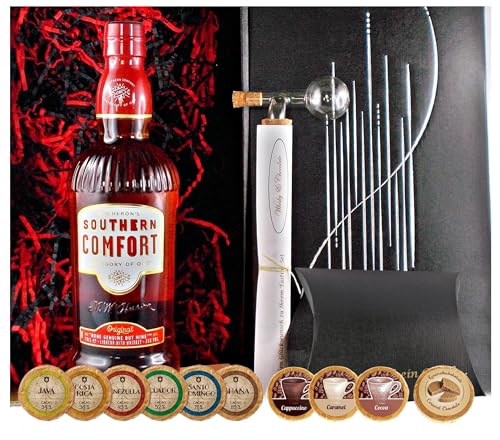 Geschenk Southern Comfort Whiskeylikör + Glaskugelportionierer + Edelschokoladen Geschenk Southern Comfort Whiskeylikör + Glaskugelportionierer + Edelschokoladen von H-BO