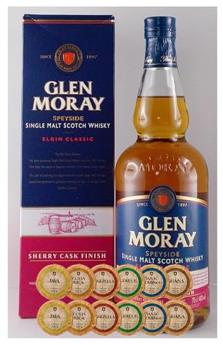 Glen Moray sherry cask Single Malt Whisky + 12 Edelschokoladen in 6 Sorten Glen Moray sherry cask Single Malt Whisky + 12 Edelschokoladen in 6 Sorten von H-BO