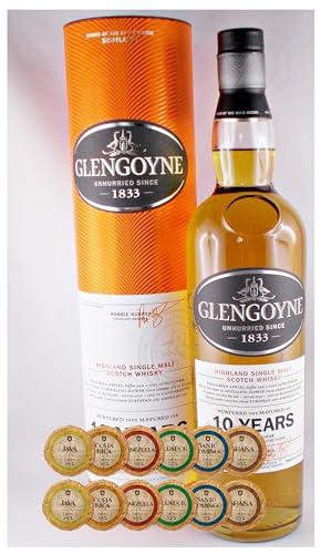 Glengoyne 10 Jahre Single Malt Whisky + 12 Edelschokoladen in 6 Sorten Glengoyne 10 Jahre Single Malt Whisky + 12 Edelschokoladen in 6 Sorten von H-BO