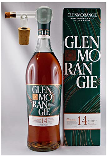Glenmorangie Quinta Ruban 14 Jahre Single Malt Whisky + 1 Glaskugelportionierer zum feinen Dosieren von H-BO