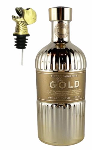 Gold 999,9 Gin + Ausgießer Totenkopf mit Zinklegierung Gold 999,9 Gin + Ausgießer Totenkopf mit Zinklegierung von H-BO