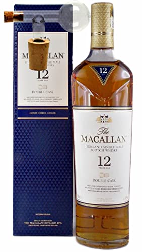 H-BO Macallan 12 Jahre Double Cask Single Malt Whisky + Glaskugelportionierer von H-BO