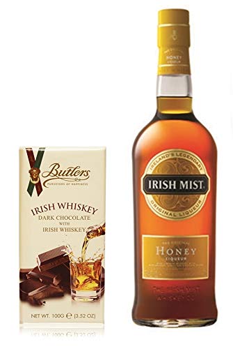 Irish Mist Original irischer Honey Whiskey Honig Likör + Whiskey Schokolade von H-BO
