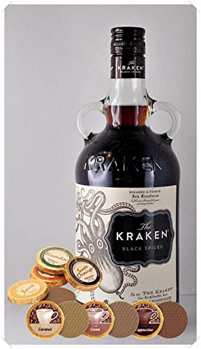 Kraken Black Spiced Rum + 9 Edelschokoladen in 9 Sorten von H-BO