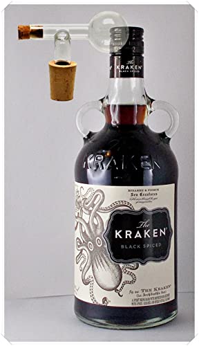 Kraken Black Spiced Rum + Glaskugelportionierer zum feinen Dosieren von H-BO