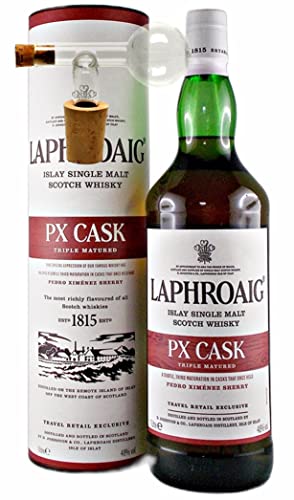 Laphroaig PX 1 Liter Single Malt Whisky + Glaskugelportionierer von H-BO