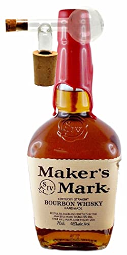 Maker's Mark Red Seal Bourbon Whisky + 1 Glaskugelportionierer zum feinen Dosieren von H-BO