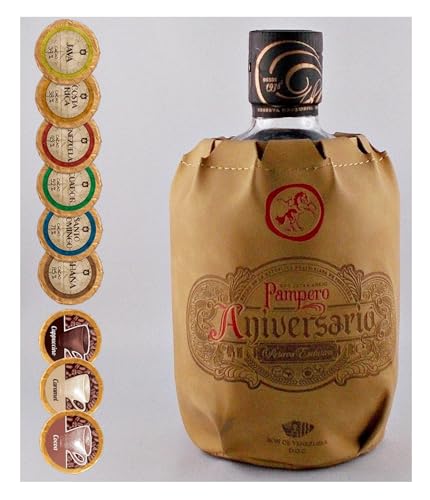 Pampero Aniversario Reserva Exclusiva Rum + 9 Edelschokoladen in 9 Geschmacksvariationen Pampero Aniversario Reserva Exclusiva Rum + 9 Edelschokoladen in 9 Geschmacksvariationen von H-BO