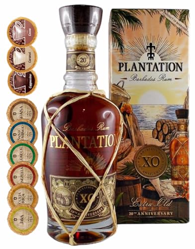 Plantation Extra Old 20th Anniversary Rum + 9 Edelschokoladen in 9 Geschmacksvariationen Plantation Extra Old 20th Anniversary Rum + 9 Edelschokoladen in 9 Geschmacksvariationen von H-BO