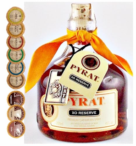 Pyrat Rum XO Reserve + 9 Edelschokoladen in 9 Geschmacksvariationen von H-BO