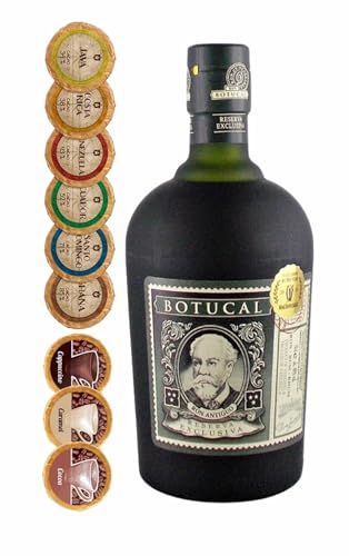 Ron Botucal Reserva Rum + 9 Edelschokoladen in 9 Geschmacksvariationen von H-BO