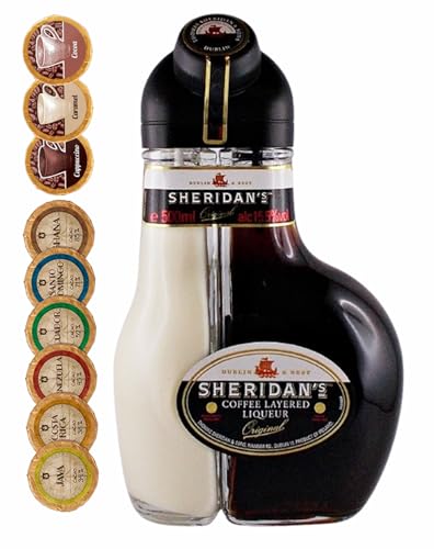 Sheridan`s Coffee Liqueur Likör Sheridans + 9 Edelschokoladen in 9 Sorten Sheridan`s Coffee Liqueur Likör Sheridans + 9 Edelschokoladen in 9 Sorten von H-BO