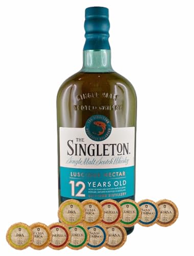 Singleton of Dufftown 12 Jahre Single Malt Whisky + 12 Edelschokoladen in 6 Sorten von H-BO