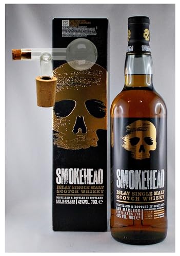 Smokehead Single Malt Whisky Ian MacLeod + 1 Glaskugelportionierer von H-BO