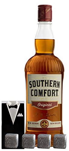 Southern Comfort Whiskeylikör + 4 Whisky Kühlsteine im Smoking von H-BO