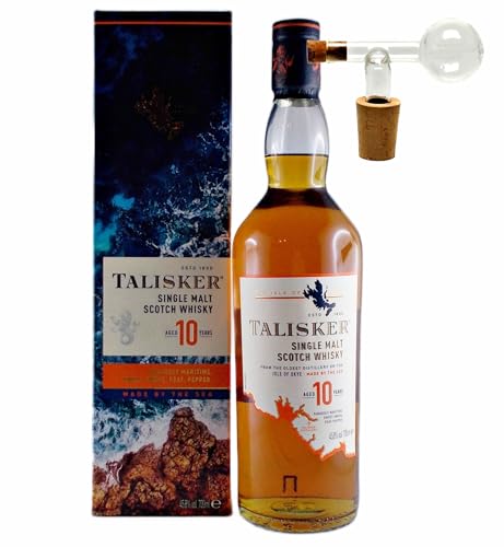 Talisker 10 Jahre Single Malt Whisky + 1 Glaskugelportionierer zum feinen Dosieren von H-BO