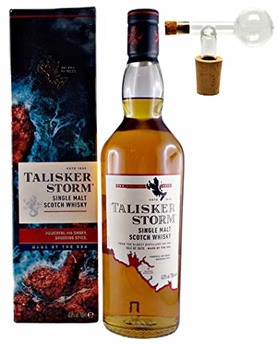Talisker Storm Single Malt Whisky + Glaskugelportionierer zum feinen Dosieren von H-BO