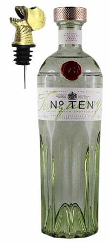 Tanqueray No Ten Gin + 1 Ausgießer Totenkopf Schädel von H-BO