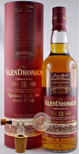 The Glendronach 12 Jahre Single Malt Whisky + 1 Glaskugelportionierer zum feinen Dosieren von H-BO